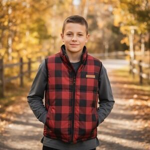 Buffalo David Bitton Reversible‎ Vest Boys Medium 10/12
